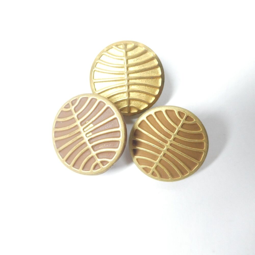 Pan Am Airlines 3 Uniform Buttons 3/4" Stewardess Flight Attendant Gold Vintage